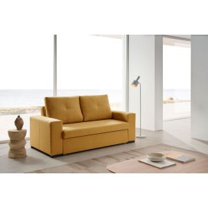Sofá cama alta gama 3 plazas capri amarillo