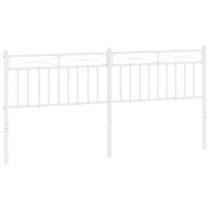 vidaXL cabecero de metal blanco 193 cm
