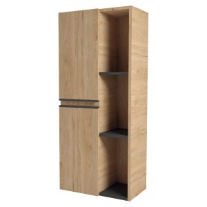 Columna de almacenaje colgante ebene- 52 cm - acabado : madera - 2 puertas
