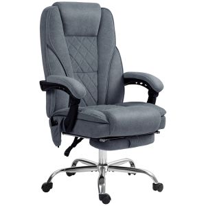 Silla de oficina terciopelo (100% poliéster) gris oscuro 67x72x119 cm