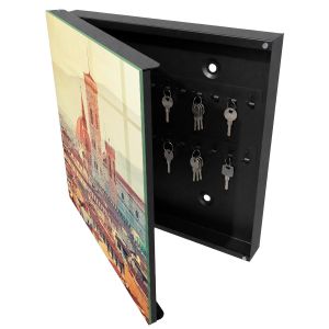 Caja para llaves 30x30x5 elegancia urbana, apertura izquierda tulup