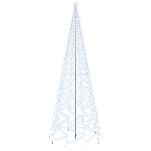 vidaXL árbol de navidad con pincho 3000 LED blanco frío 800 cm