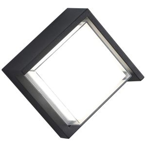 Cgc lighting aplique LED de exterior, negro, cuadrado