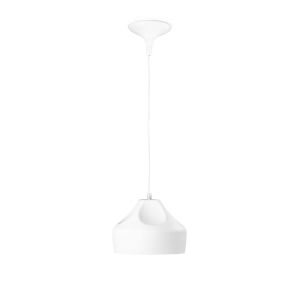Lámpara de techo colgante hat 2  azabak - 60 w - blanco - metal