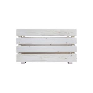 Caja decorativa de madera 59x36x34 cm acabado natural - madelea