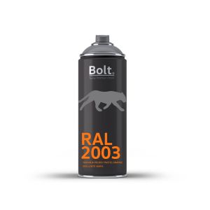 Spray bolt premium acrilico brillante ral 400 ml (ral 2003 naranja pálido)
