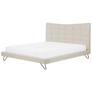 Cama tela lannion 180 x 200 cm beige claro