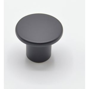 Pomo para mueble zamac d 33 mm negro mate
