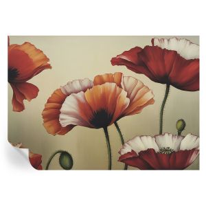 Papel pintado autoadhesivo amapolas alegres 208x146 tulup