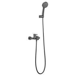 Kit baño / ducha monomando roma negro mate [ imex® ]