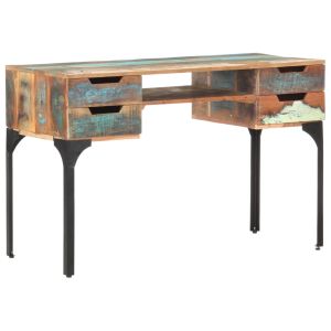 vidaXL escritorio de madera maciza reciclada 118x48x75 cm