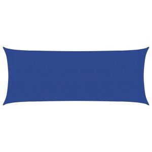 vidaXL toldo de vela hdpe azul 160 g/m² 2x5 m
