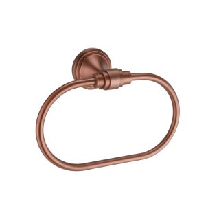 Rea perchero de baño ring 1607 aristo cobre cepillado, 10x20x10 cm