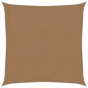 Toldo de vela gris taupe hdpe 160 g/m² 3x3 m