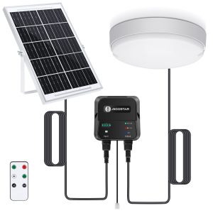 Aigostar plafón LED techo solar exterior 70w, ajustable 6500k