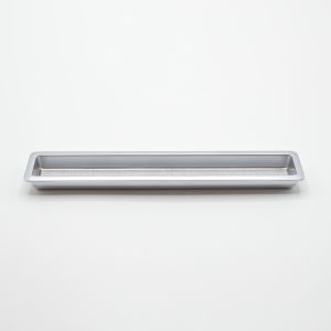 Tirador para mueble rectangular de zamac 240x25 mm cromo mate