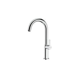 Grifo teka oval 915 cromo caño alto giratorio 360º aireador antical