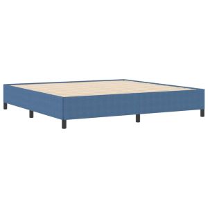 vidaXL estructura de cama azul 200 x 200 cm telas de pana