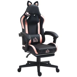 Silla de oficina plástico negro 65x62x124 cm