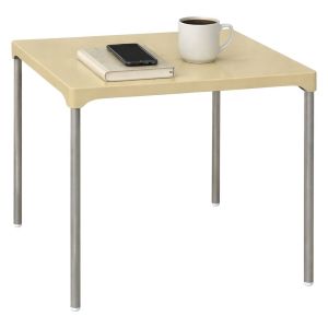 Mesa exterior brownstown, fija, plástico beige 75x75x72h cm