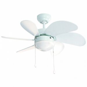 Ventilador de techo fm vt90b 80 cm 6 aspas luz e14