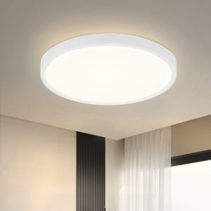 Nettlife lámpara de techo LED redonda 15w moderna 22cm blanco