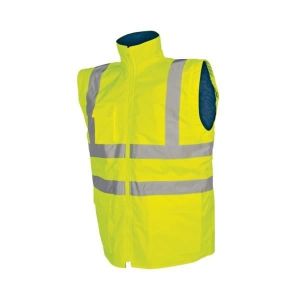 Parka piana 4 en 1 alta visibilidad talla xxxl color amarillo/azul marino.
