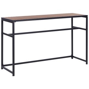 Mesa de bar de jardín avetrana 150 cm 50 cm negro