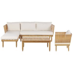 Conjunto de jardín blanco crema cremona