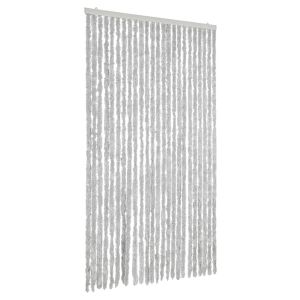 vidaXL cortina antimoscas chenilla gris 100x220 cm