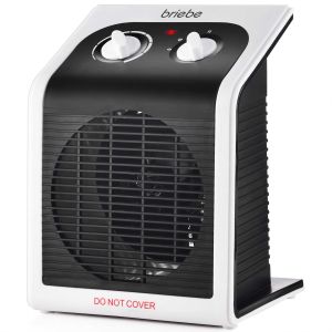 Calefactor Bajo Consumo Ventilador Eléctrico  Briebe HT1182 blanco/negro