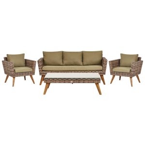 Conjunto de jardín verde oliva vittoria xl