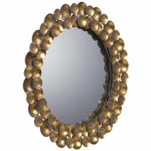 Espejo de pared de metal 59x59x04h cm