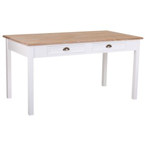 Mesa de madera blanca 150x80x78
