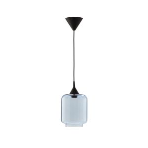 Lámpara de techo cristal azul soplado estilo moderno E27