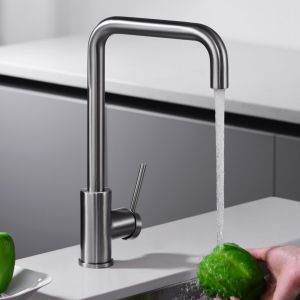 Imex - grifo monomando de cocina alto cromado serie loira