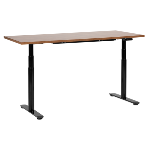 Escritorio de altura regulable eléctrico destinas 160 cm 72 cm marrón/negro