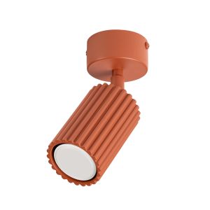 Plafones karbon 1 ocre rojo aluminio 7x18x7cm