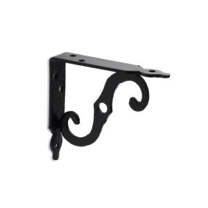 Escuadra de balda rei 1476 | 21x95x103 mm | negro forja | 10 uds. | acero