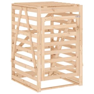 vidaXL cobertizo para cubos de basura madera maciza pino 84x90x128,5cm