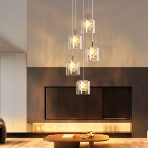 Nettlife lámpara colgar  g9 plateado 175x34