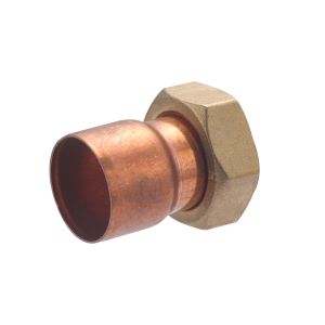 Conector derecho de 2 piezas de ø40 con tuerca giratoria de 1 1/2