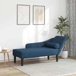 Sofá diván con cojines tela azul oif929123
