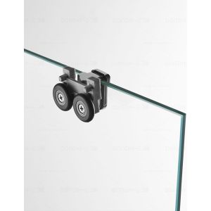 Mampara de ducha angular basic 2+2 90x90 cm serigrafiado perfil combi