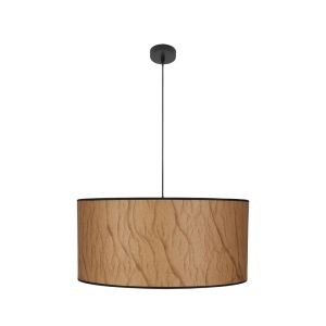 CoLGante papiro 3xE27 pergamino/negro regx60x60 cm
