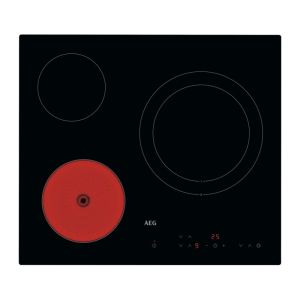 Vitrocerámica AEG hrb63321ck 3 zonas 60 cm sin marco