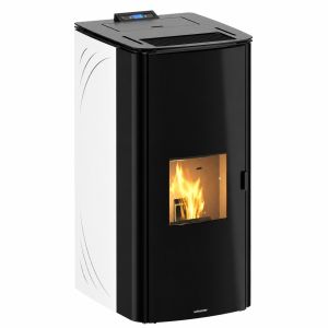 Hidroestufa de pellets idra 5s de 24 kw blanca