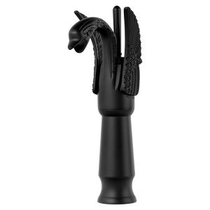 Grifo lavabo caño alto monomando retro, negro