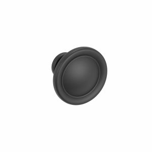 Pomo para mueble 35mm en zamac negro pack de 25