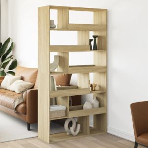 Librerías madera roble sonoma 100x33x187,5 cm